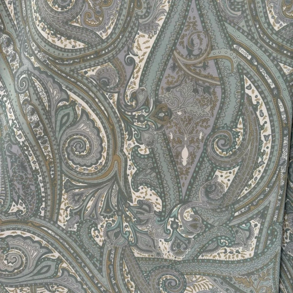 Designs Lane Bryant Paisley Faux Wrap Maxi Skirt Light Sage Green Size 22/24 NEW - Picture 2 of 10